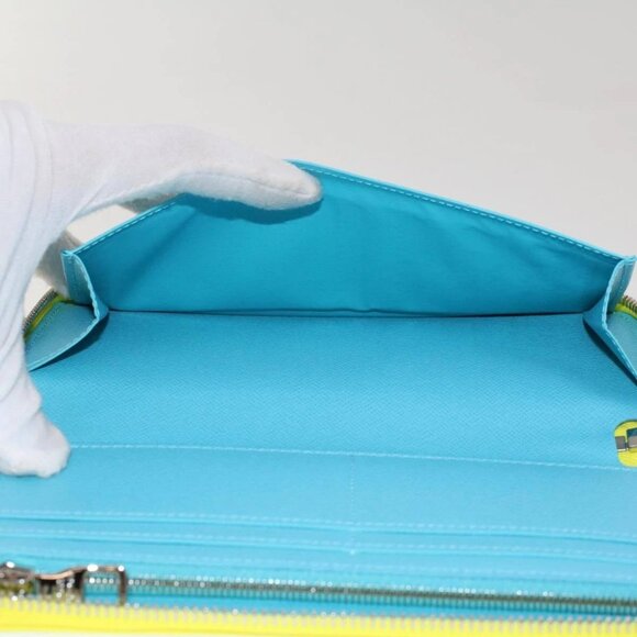 LOUIS VUITTON Playground Zippy Wallet Vertical Wallet Yellow M82005 Auth 48507SM - Picture 11 of 16